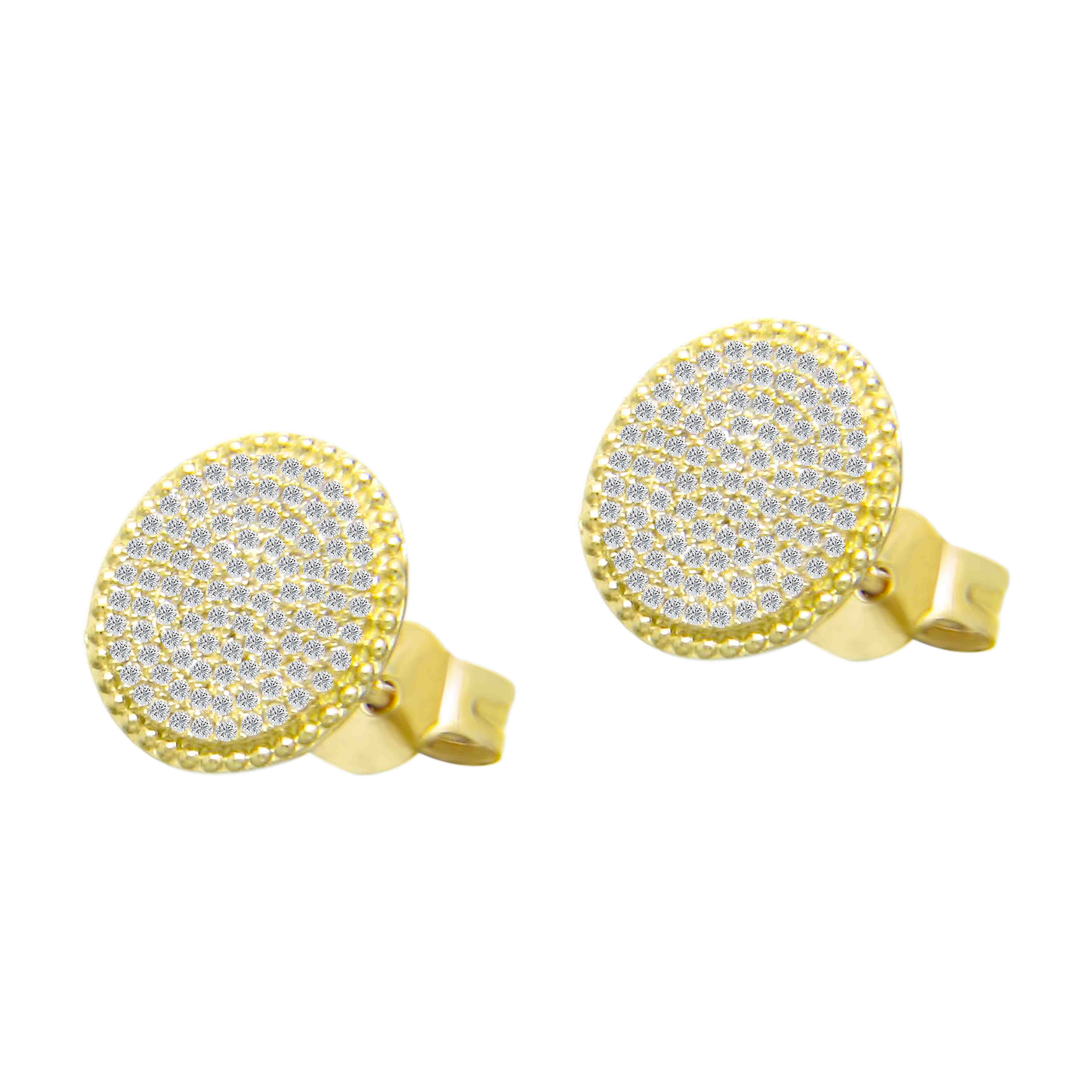 Round Stud Earring ER23087A